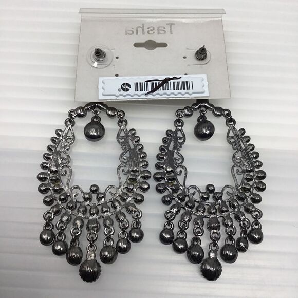 Tasha Crystal Drop Earrings (G1) - Picture 3 of 5